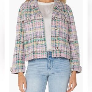 Liverpool Los Angeles Bouclé Knit Crop Jacket Women’s small